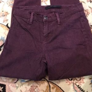 J Brand mid rise super skinny jeans